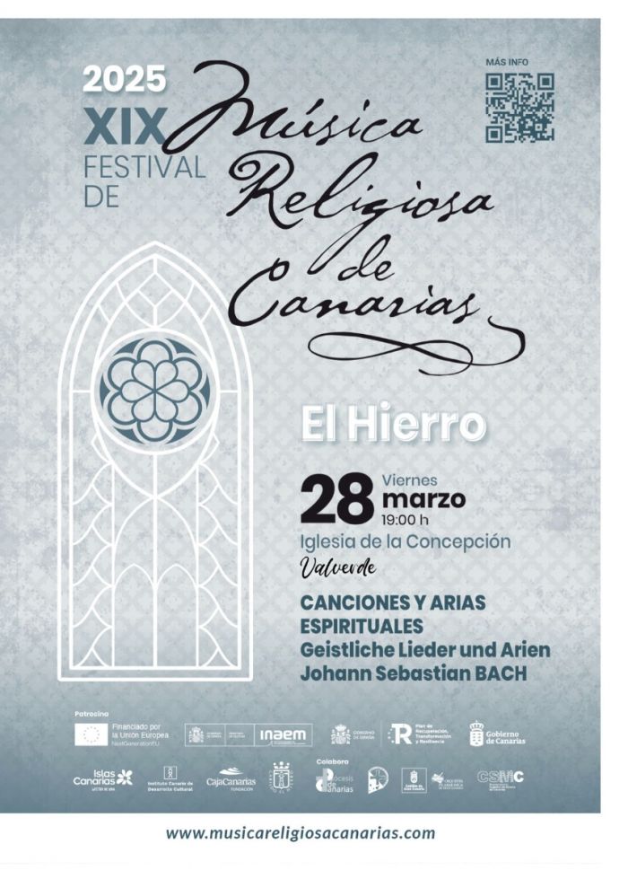 Cartel XIX Festival de Música Religiosa de Canarias