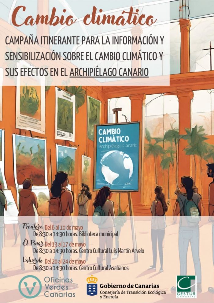 Cartel El Pinar-exposición cambio climático 2024