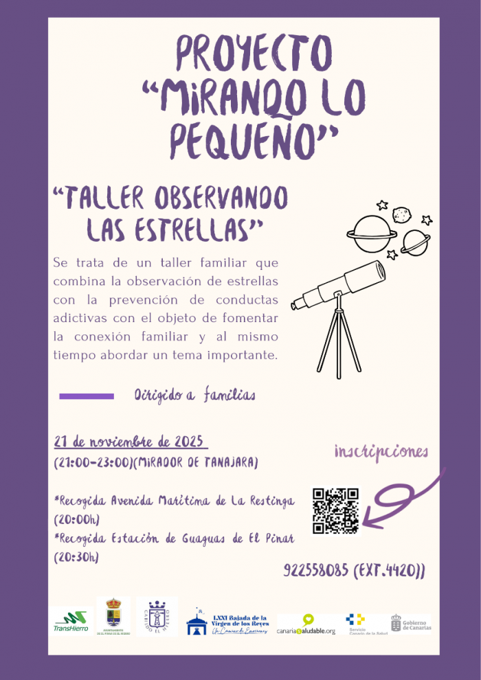 TALLER OBSERVANDO LAS ESTRELLAS 