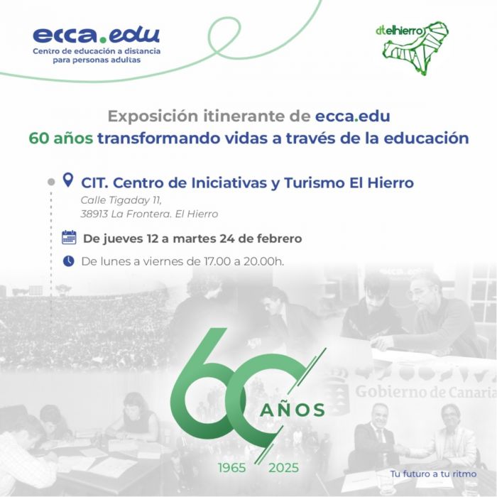 Cartel Exposición Itinerante eccaedu CIT _EL HIERRO