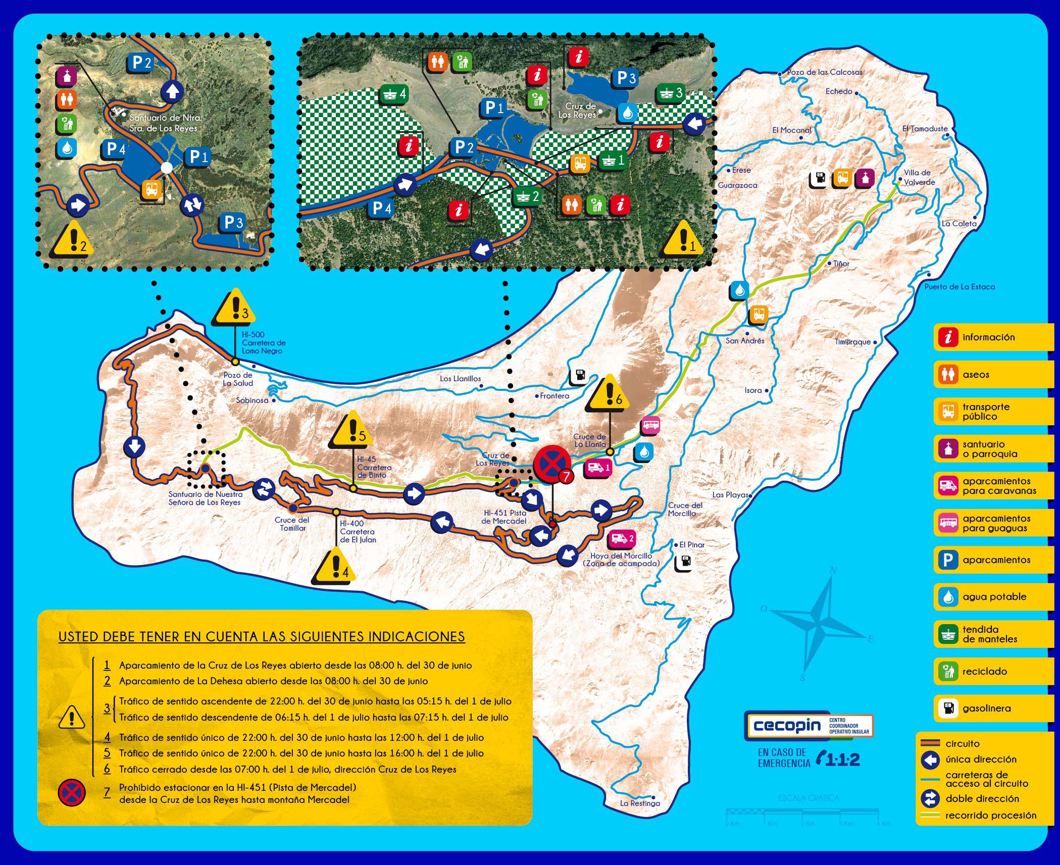 Mapa organizacion del trafico bajada